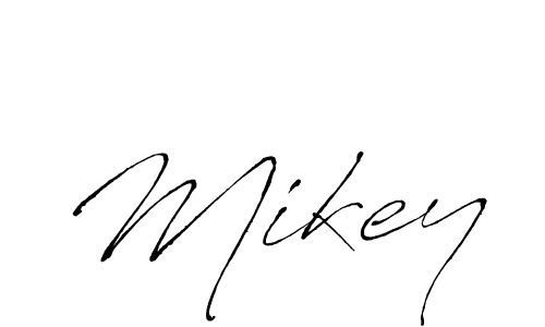 Create a beautiful signature design for name Mikey. With this signature (Antro_Vectra) fonts, you can make a handwritten signature for free. Mikey signature style 6 images and pictures png
