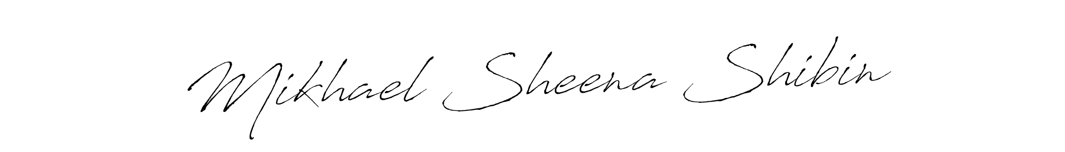 Use a signature maker to create a handwritten signature online. With this signature software, you can design (Antro_Vectra) your own signature for name Mikhael Sheena Shibin. Mikhael Sheena Shibin signature style 6 images and pictures png