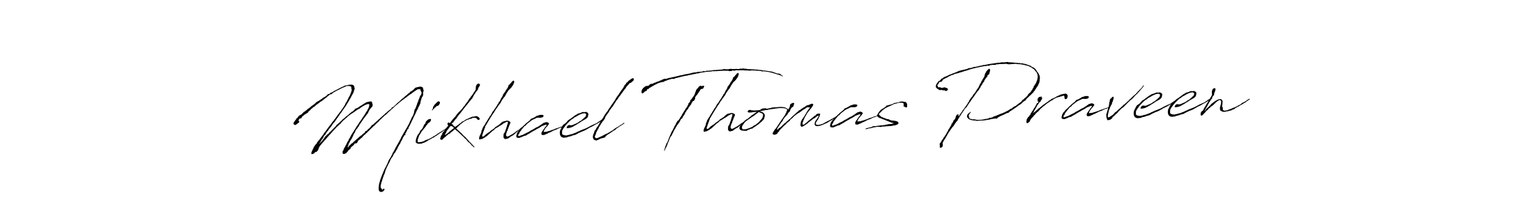 Make a beautiful signature design for name Mikhael Thomas Praveen. Use this online signature maker to create a handwritten signature for free. Mikhael Thomas Praveen signature style 6 images and pictures png