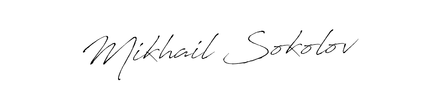 The best way (Antro_Vectra) to make a short signature is to pick only two or three words in your name. The name Mikhail Sokolov include a total of six letters. For converting this name. Mikhail Sokolov signature style 6 images and pictures png