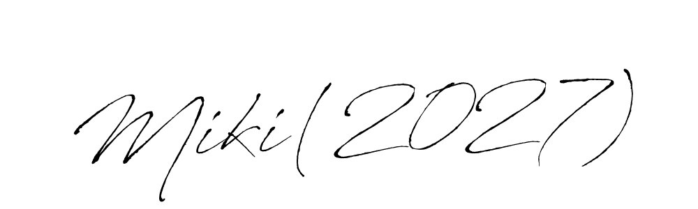 This is the best signature style for the Miki(2027) name. Also you like these signature font (Antro_Vectra). Mix name signature. Miki(2027) signature style 6 images and pictures png