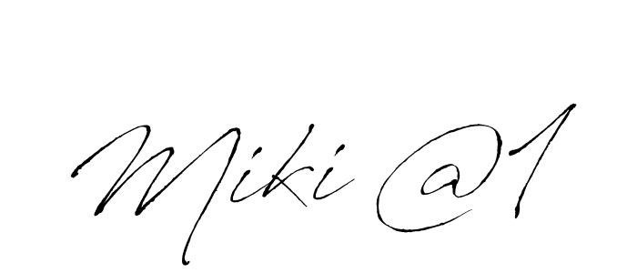 Miki @1 stylish signature style. Best Handwritten Sign (Antro_Vectra) for my name. Handwritten Signature Collection Ideas for my name Miki @1. Miki @1 signature style 6 images and pictures png