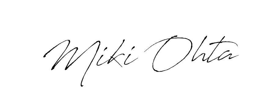 Also we have Miki Ohta name is the best signature style. Create professional handwritten signature collection using Antro_Vectra autograph style. Miki Ohta signature style 6 images and pictures png