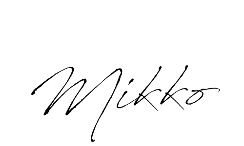 How to make Mikko signature? Antro_Vectra is a professional autograph style. Create handwritten signature for Mikko name. Mikko signature style 6 images and pictures png