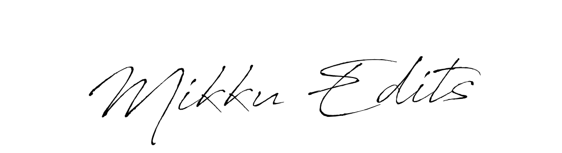 Design your own signature with our free online signature maker. With this signature software, you can create a handwritten (Antro_Vectra) signature for name Mikku Edits. Mikku Edits signature style 6 images and pictures png