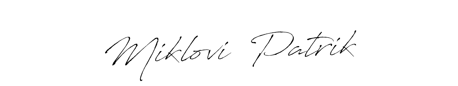 Also we have Miklovič Patrik name is the best signature style. Create professional handwritten signature collection using Antro_Vectra autograph style. Miklovič Patrik signature style 6 images and pictures png