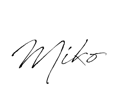 if you are searching for the best signature style for your name Miko. so please give up your signature search. here we have designed multiple signature styles  using Antro_Vectra. Miko signature style 6 images and pictures png