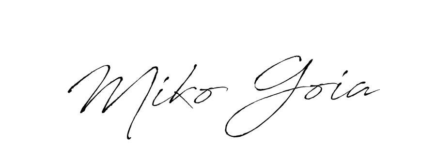 This is the best signature style for the Miko Goia name. Also you like these signature font (Antro_Vectra). Mix name signature. Miko Goia signature style 6 images and pictures png