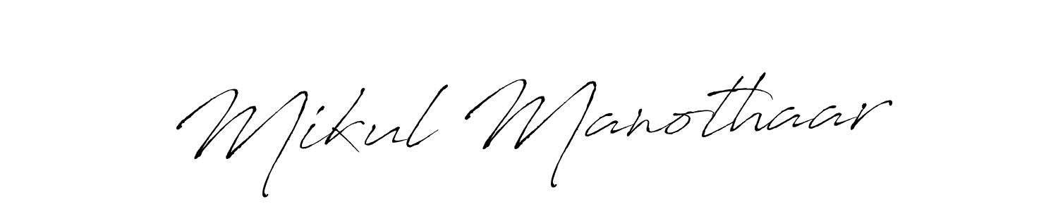 Use a signature maker to create a handwritten signature online. With this signature software, you can design (Antro_Vectra) your own signature for name Mikul Manothaar. Mikul Manothaar signature style 6 images and pictures png