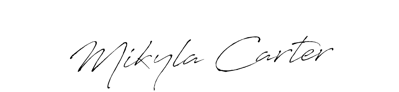 Also You can easily find your signature by using the search form. We will create Mikyla Carter name handwritten signature images for you free of cost using Antro_Vectra sign style. Mikyla Carter signature style 6 images and pictures png