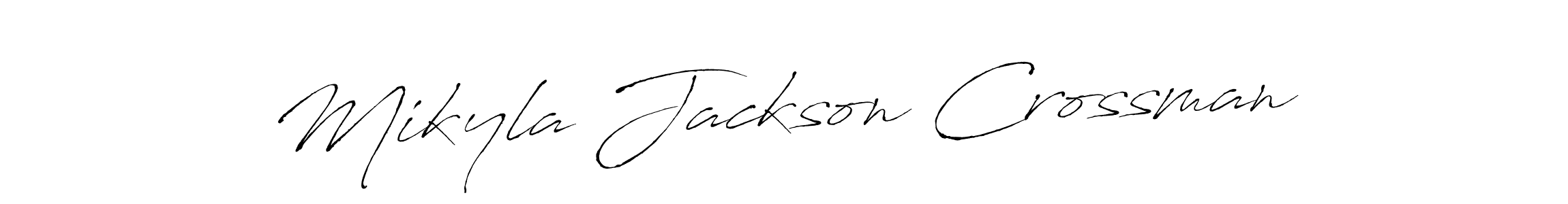 It looks lik you need a new signature style for name Mikyla Jackson Crossman. Design unique handwritten (Antro_Vectra) signature with our free signature maker in just a few clicks. Mikyla Jackson Crossman signature style 6 images and pictures png