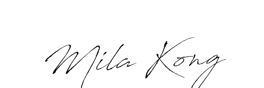 The best way (Antro_Vectra) to make a short signature is to pick only two or three words in your name. The name Mila Kong include a total of six letters. For converting this name. Mila Kong signature style 6 images and pictures png