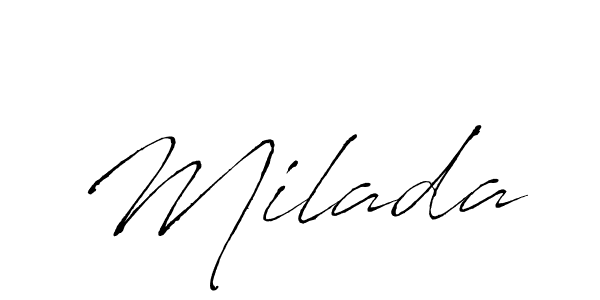 Once you've used our free online signature maker to create your best signature Antro_Vectra style, it's time to enjoy all of the benefits that Milada name signing documents. Milada signature style 6 images and pictures png