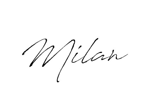 Also You can easily find your signature by using the search form. We will create Milan name handwritten signature images for you free of cost using Antro_Vectra sign style. Milan signature style 6 images and pictures png