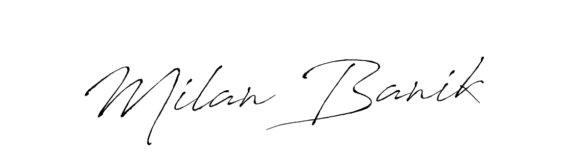 This is the best signature style for the Milan Banik name. Also you like these signature font (Antro_Vectra). Mix name signature. Milan Banik signature style 6 images and pictures png