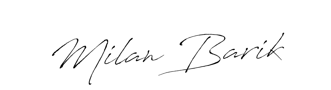 if you are searching for the best signature style for your name Milan Barik. so please give up your signature search. here we have designed multiple signature styles  using Antro_Vectra. Milan Barik signature style 6 images and pictures png