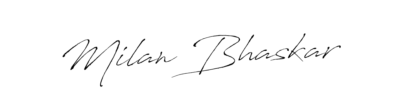 How to Draw Milan Bhaskar signature style? Antro_Vectra is a latest design signature styles for name Milan Bhaskar. Milan Bhaskar signature style 6 images and pictures png