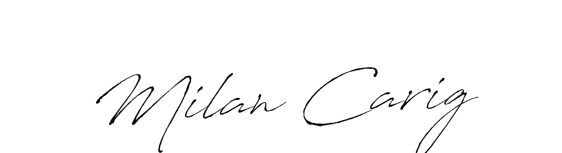 How to Draw Milan Carig signature style? Antro_Vectra is a latest design signature styles for name Milan Carig. Milan Carig signature style 6 images and pictures png