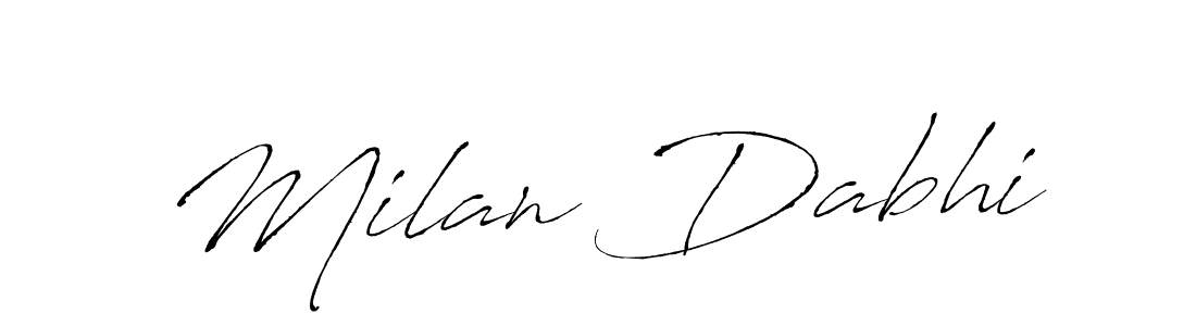 It looks lik you need a new signature style for name Milan Dabhi. Design unique handwritten (Antro_Vectra) signature with our free signature maker in just a few clicks. Milan Dabhi signature style 6 images and pictures png