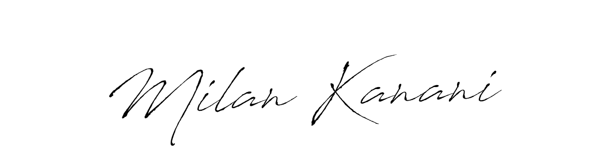 Also You can easily find your signature by using the search form. We will create Milan Kanani name handwritten signature images for you free of cost using Antro_Vectra sign style. Milan Kanani signature style 6 images and pictures png