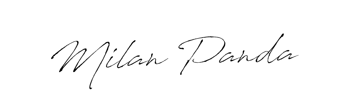 Use a signature maker to create a handwritten signature online. With this signature software, you can design (Antro_Vectra) your own signature for name Milan Panda. Milan Panda signature style 6 images and pictures png