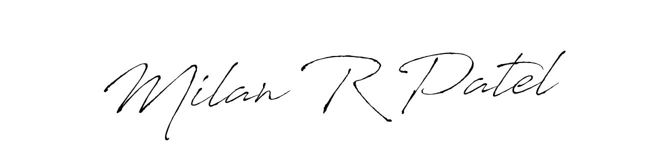 Also we have Milan R Patel name is the best signature style. Create professional handwritten signature collection using Antro_Vectra autograph style. Milan R Patel signature style 6 images and pictures png