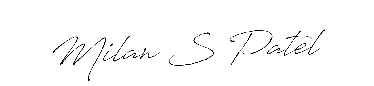 It looks lik you need a new signature style for name Milan S Patel. Design unique handwritten (Antro_Vectra) signature with our free signature maker in just a few clicks. Milan S Patel signature style 6 images and pictures png