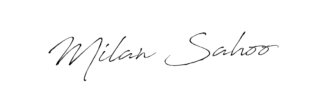 Similarly Antro_Vectra is the best handwritten signature design. Signature creator online .You can use it as an online autograph creator for name Milan Sahoo. Milan Sahoo signature style 6 images and pictures png