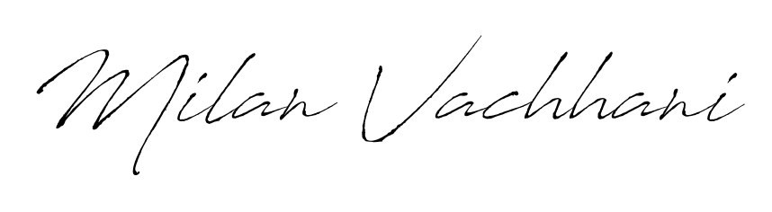 Build your personal autograph collection for name Milan Vachhani with Antro_Vectra design. Browse, select, and save your favorites. Milan Vachhani signature style 6 images and pictures png