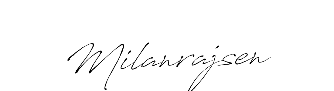 Design your own signature with our free online signature maker. With this signature software, you can create a handwritten (Antro_Vectra) signature for name Milanrajsen. Milanrajsen signature style 6 images and pictures png