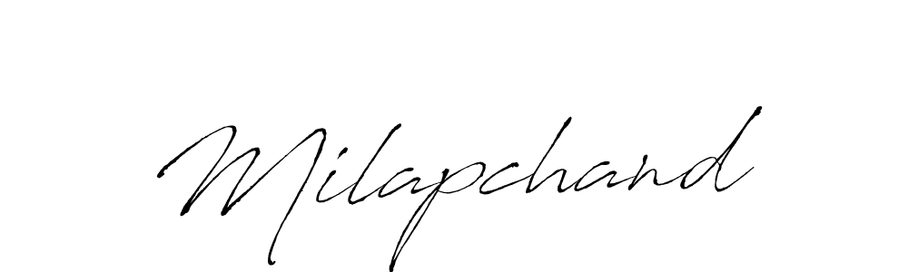 You should practise on your own different ways (Antro_Vectra) to write your name (Milapchand) in signature. don't let someone else do it for you. Milapchand signature style 6 images and pictures png