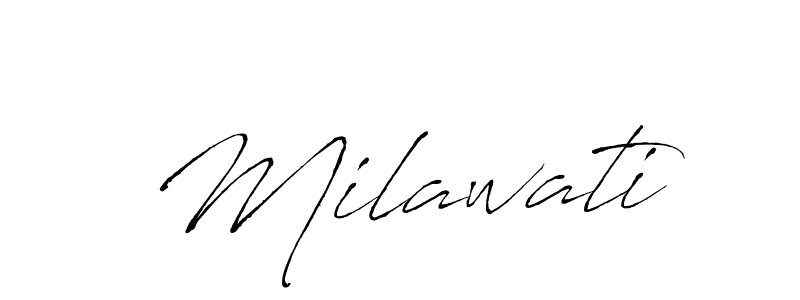 How to make Milawati signature? Antro_Vectra is a professional autograph style. Create handwritten signature for Milawati name. Milawati signature style 6 images and pictures png