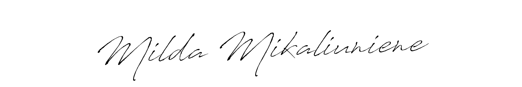 Use a signature maker to create a handwritten signature online. With this signature software, you can design (Antro_Vectra) your own signature for name Milda Mikaliuniene. Milda Mikaliuniene signature style 6 images and pictures png