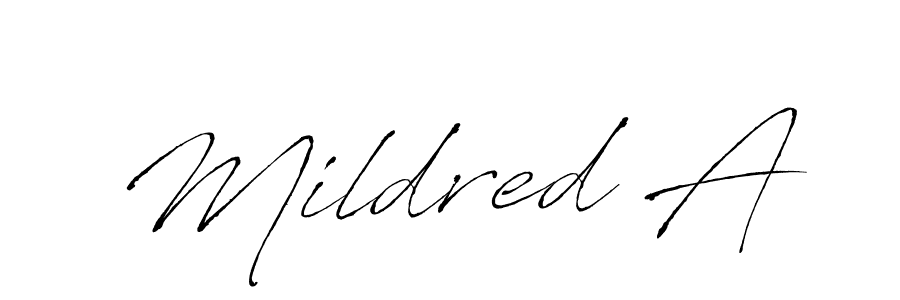 Once you've used our free online signature maker to create your best signature Antro_Vectra style, it's time to enjoy all of the benefits that Mildred A name signing documents. Mildred A signature style 6 images and pictures png