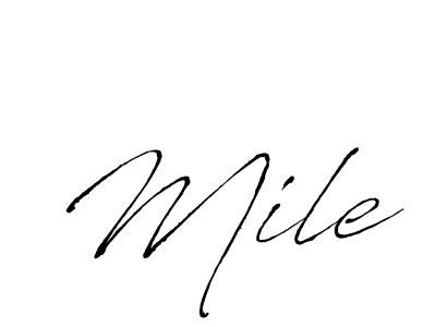 It looks lik you need a new signature style for name Mile. Design unique handwritten (Antro_Vectra) signature with our free signature maker in just a few clicks. Mile signature style 6 images and pictures png