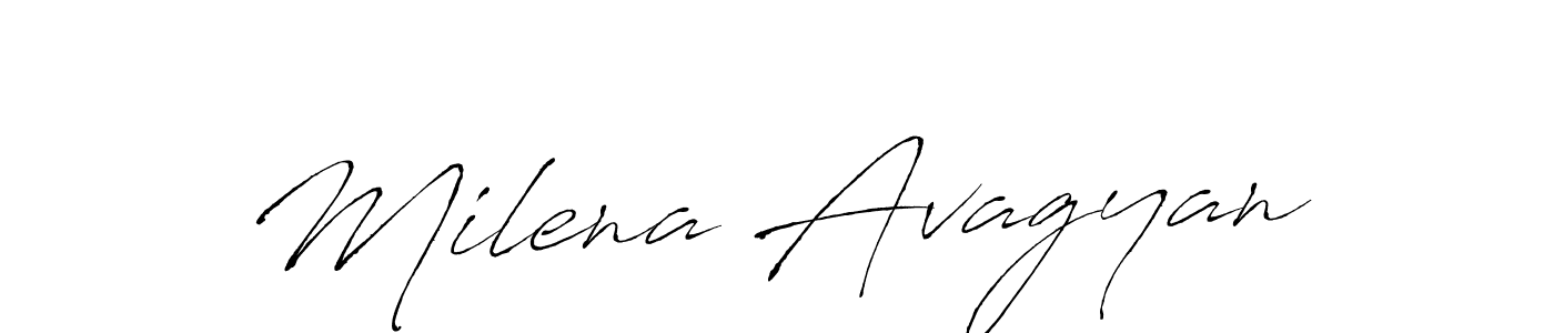 It looks lik you need a new signature style for name Milena Avagyan. Design unique handwritten (Antro_Vectra) signature with our free signature maker in just a few clicks. Milena Avagyan signature style 6 images and pictures png