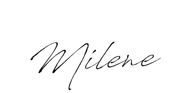 Here are the top 10 professional signature styles for the name Milene. These are the best autograph styles you can use for your name. Milene signature style 6 images and pictures png