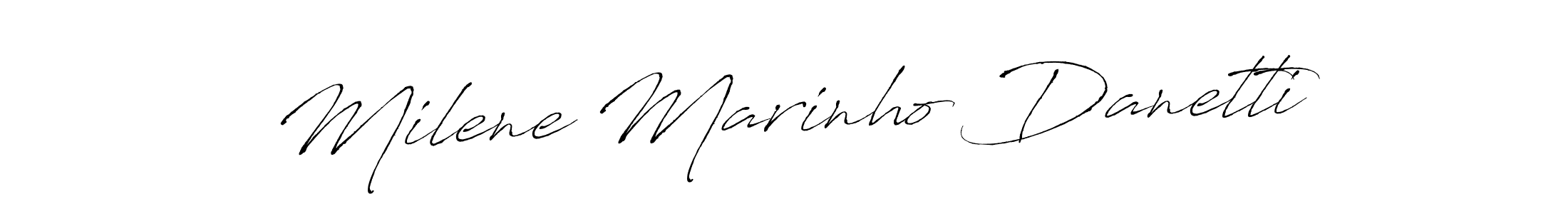 Best and Professional Signature Style for Milene Marinho Danetti. Antro_Vectra Best Signature Style Collection. Milene Marinho Danetti signature style 6 images and pictures png