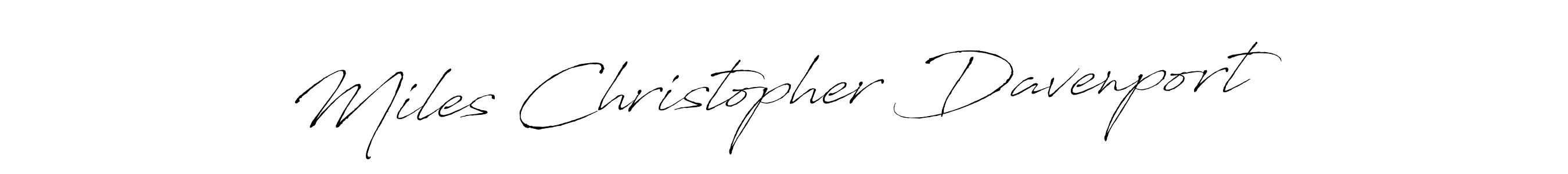 It looks lik you need a new signature style for name Miles Christopher Davenport. Design unique handwritten (Antro_Vectra) signature with our free signature maker in just a few clicks. Miles Christopher Davenport signature style 6 images and pictures png