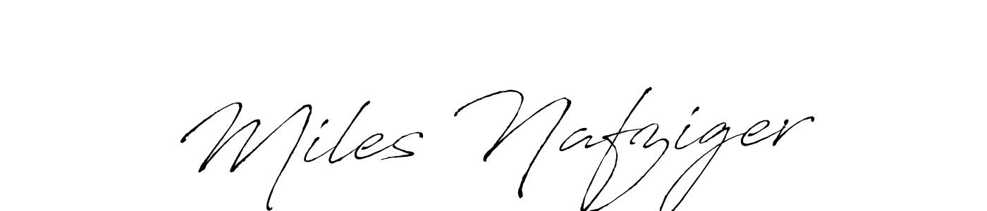 Create a beautiful signature design for name Miles Nafziger. With this signature (Antro_Vectra) fonts, you can make a handwritten signature for free. Miles Nafziger signature style 6 images and pictures png