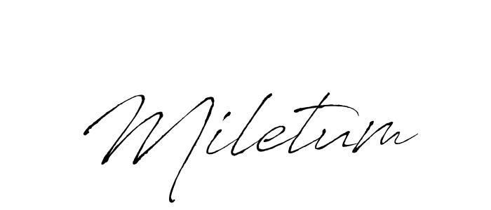 Also You can easily find your signature by using the search form. We will create Miletum name handwritten signature images for you free of cost using Antro_Vectra sign style. Miletum signature style 6 images and pictures png