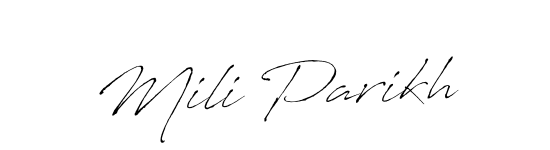 How to Draw Mili Parikh signature style? Antro_Vectra is a latest design signature styles for name Mili Parikh. Mili Parikh signature style 6 images and pictures png