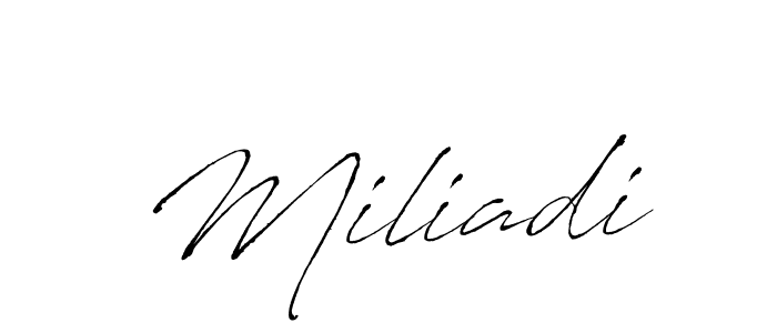 You should practise on your own different ways (Antro_Vectra) to write your name (Miliadi) in signature. don't let someone else do it for you. Miliadi signature style 6 images and pictures png
