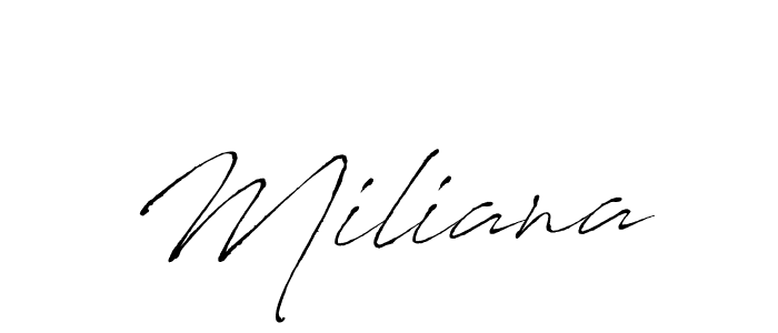 Once you've used our free online signature maker to create your best signature Antro_Vectra style, it's time to enjoy all of the benefits that Miliana name signing documents. Miliana signature style 6 images and pictures png