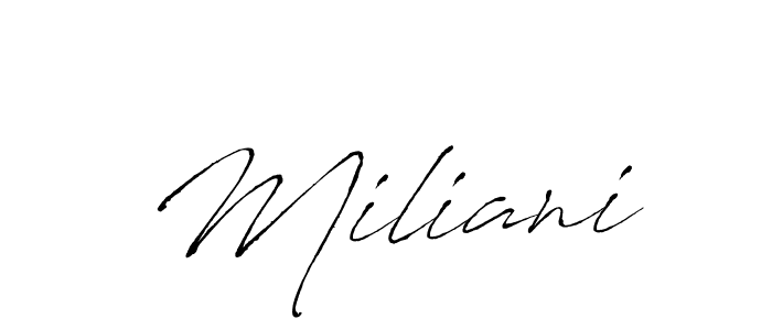 Best and Professional Signature Style for Miliani. Antro_Vectra Best Signature Style Collection. Miliani signature style 6 images and pictures png