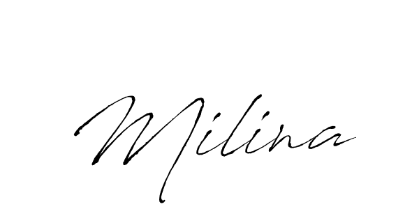 You can use this online signature creator to create a handwritten signature for the name Milina. This is the best online autograph maker. Milina signature style 6 images and pictures png