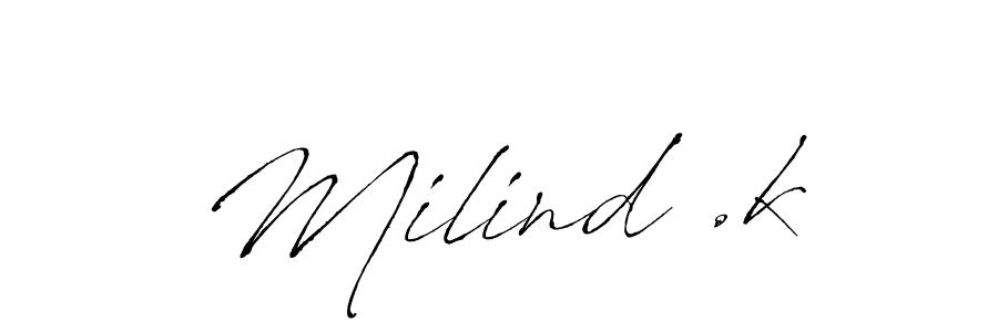 See photos of Milind .k official signature by Spectra . Check more albums & portfolios. Read reviews & check more about Antro_Vectra font. Milind .k signature style 6 images and pictures png