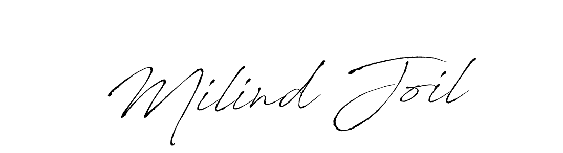 You can use this online signature creator to create a handwritten signature for the name Milind Joil. This is the best online autograph maker. Milind Joil signature style 6 images and pictures png