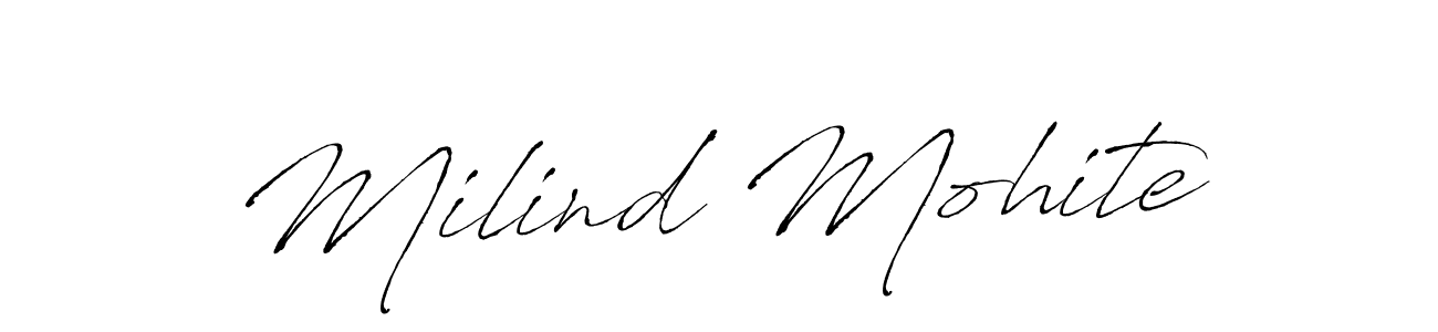 It looks lik you need a new signature style for name Milind Mohite. Design unique handwritten (Antro_Vectra) signature with our free signature maker in just a few clicks. Milind Mohite signature style 6 images and pictures png