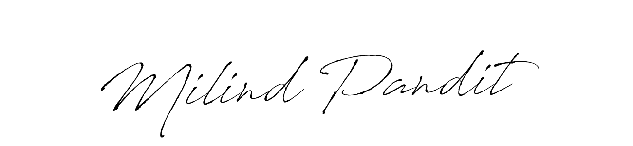 It looks lik you need a new signature style for name Milind Pandit. Design unique handwritten (Antro_Vectra) signature with our free signature maker in just a few clicks. Milind Pandit signature style 6 images and pictures png